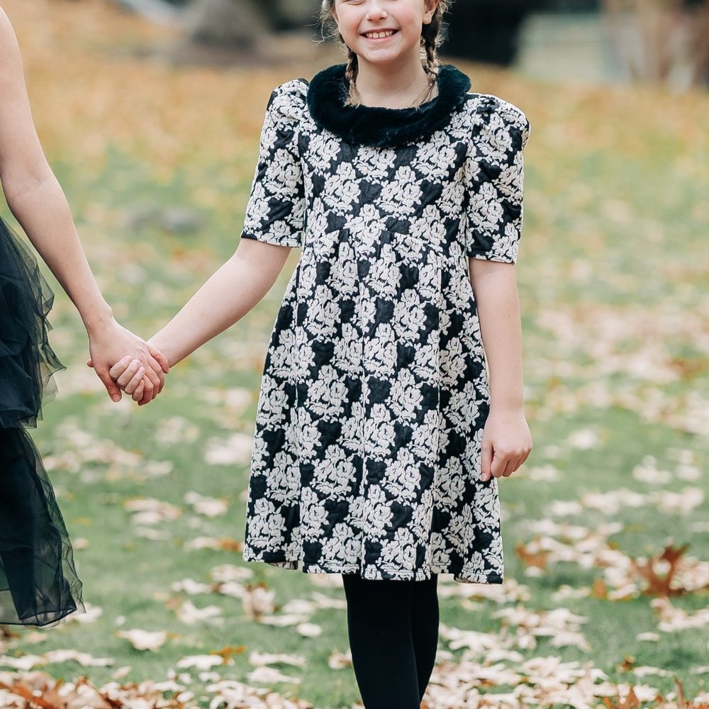 Black and White Janie and Jack Girls Dress